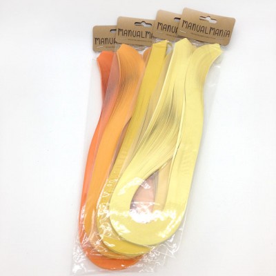 Yellow Colors Handmade Quilling Paper for Handcraft