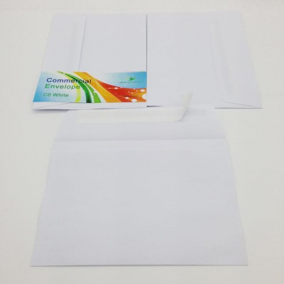 C6 Peel and Seal White Blank Office Envelope For Office Uses