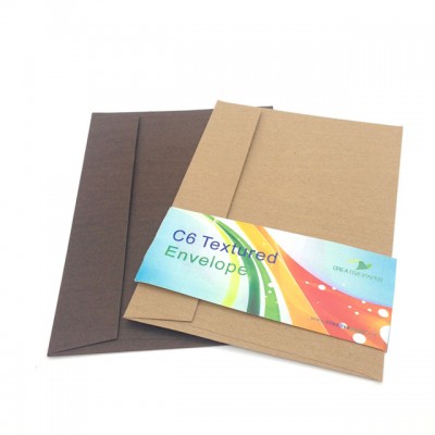 High Quality Wood Gift Textured Envelope And Embossed Envelope