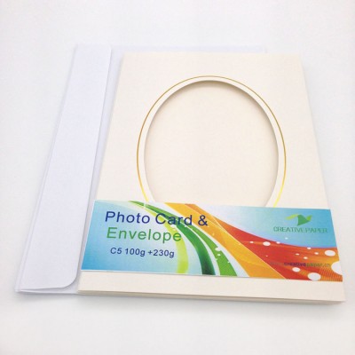 Photo Card With Fancy Envelope And Window Envelope