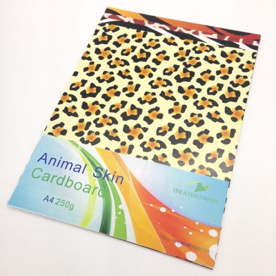 8pcs 230gsm A4 Animal Skin Printed Cardboard for scrapbooking