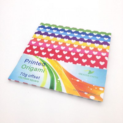 48pcs 15X15cm 8 Colors Printed Origami Paper for Folding and Handcraft