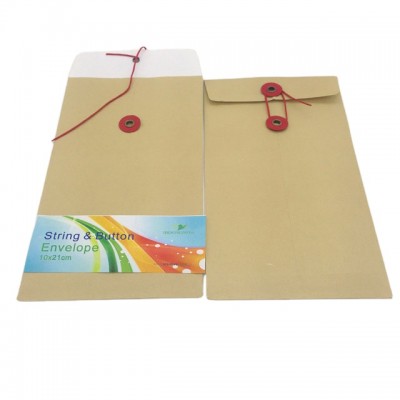 Premium Quality String And Button Envelopes String Tie Envelopes For Document