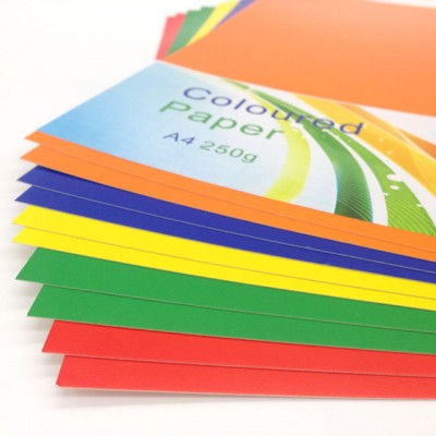 50pcs 210gsm A4 Glossy Coloured Card and Paper for Hand Craft