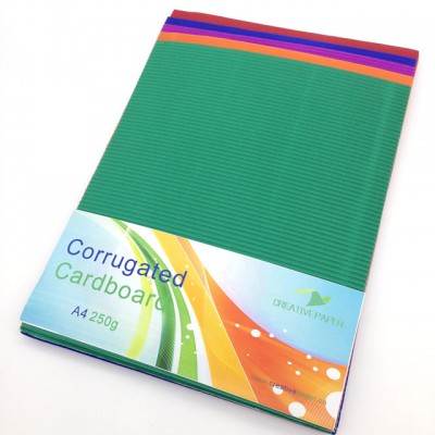 10pcs 200gsm A4 Color Corrugated Paper Flute Paper