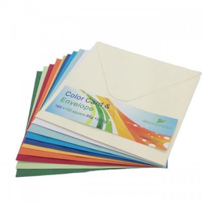 Amazon Hot Selling Square Color Envelope Custom Envelope For Invitation